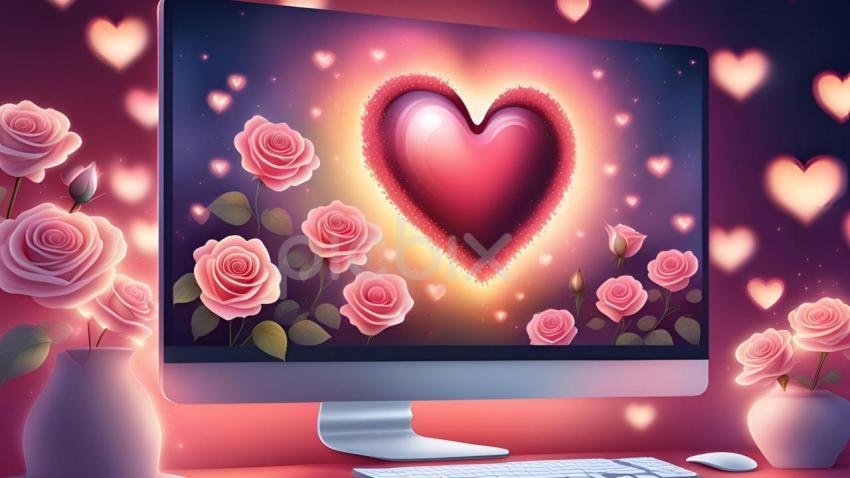 valentines day computer background