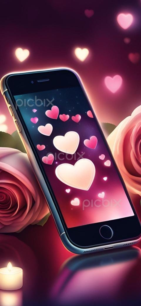 valentines day iphone background