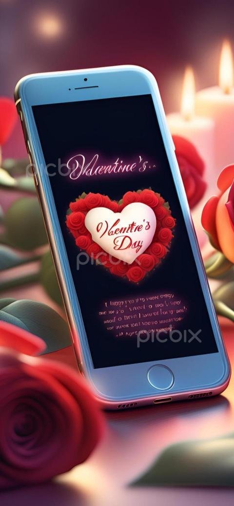 valentine's day iphone background